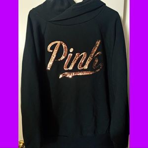 PINK Victoria’s Secret hooded long sleeve!✨